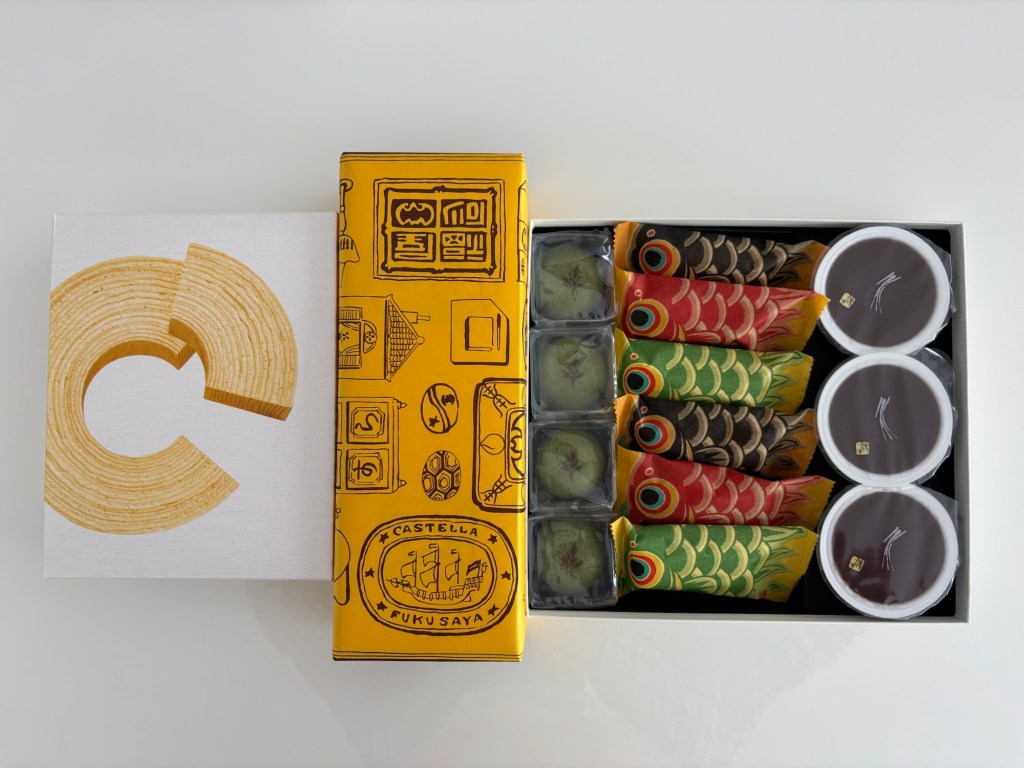 バームクーヘン、カステラ、季節ものの和菓子